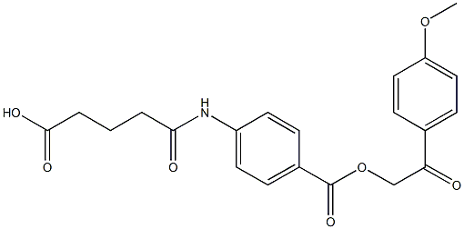 5-(4-{[2-(4-methoxyphenyl)-2-oxoethoxy]carbonyl}anilino)-5-oxopentanoic acid