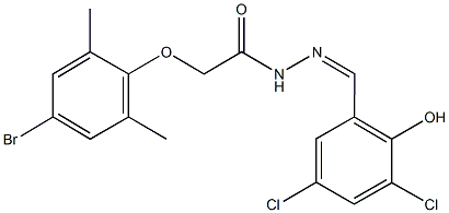  2-(4-bromo-2,6-dimethylphenoxy)-N'-(3,5-dichloro-2-hydroxybenzylidene)acetohydrazide