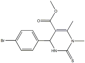 methyl 4-(4-bromophenyl)-1,6-dimethyl-2-thioxo-1,2,3,4-tetrahydro-5-pyrimidinecarboxylate