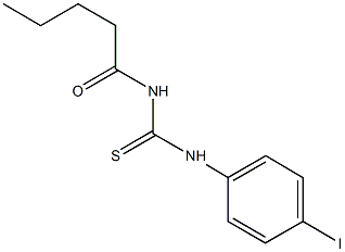 N-(4-iodophenyl)-N'-pentanoylthiourea,,结构式