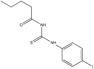 N-(4-iodophenyl)-N'-pentanoylthiourea 结构式