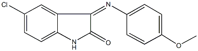 5-chloro-3-[(4-methoxyphenyl)imino]-1,3-dihydro-2H-indol-2-one