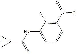 N-{3-nitro-2-methylphenyl}cyclopropanecarboxamide Structure