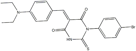 1-(4-bromophenyl)-5-[4-(diethylamino)benzylidene]-2-thioxodihydro-4,6(1H,5H)-pyrimidinedione