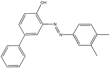 3-[(3,4-dimethylphenyl)diazenyl][1,1'-biphenyl]-4-ol Structure