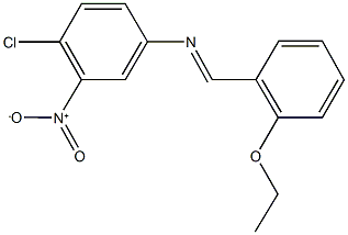  4-chloro-N-(2-ethoxybenzylidene)-3-nitroaniline