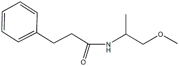 N-(2-methoxy-1-methylethyl)-3-phenylpropanamide,,结构式