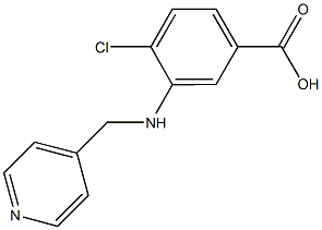 4-chloro-3-[(4-pyridinylmethyl)amino]benzoic acid,,结构式