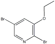 2,5-dibromopyridin-3-yl ethyl ether 化学構造式