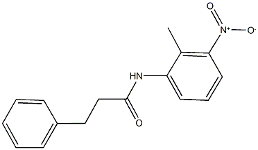 N-{3-nitro-2-methylphenyl}-3-phenylpropanamide Structure