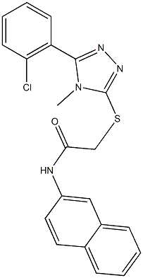 2-{[5-(2-chlorophenyl)-4-methyl-4H-1,2,4-triazol-3-yl]sulfanyl}-N-(2-naphthyl)acetamide