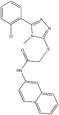  2-{[5-(2-chlorophenyl)-4-methyl-4H-1,2,4-triazol-3-yl]sulfanyl}-N-(2-naphthyl)acetamide