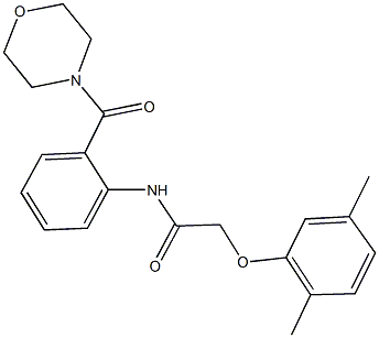 2-(2,5-dimethylphenoxy)-N-[2-(4-morpholinylcarbonyl)phenyl]acetamide|