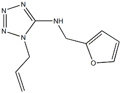 1-allyl-N-(2-furylmethyl)-1H-tetraazol-5-amine Structure