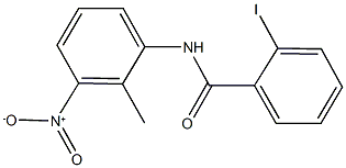 N-{3-nitro-2-methylphenyl}-2-iodobenzamide 化学構造式