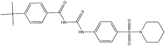 N-(4-tert-butylbenzoyl)-N'-[4-(piperidin-1-ylsulfonyl)phenyl]thiourea