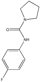 N-(4-fluorophenyl)-1-pyrrolidinecarboxamide,,结构式