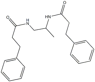 N-{1-methyl-2-[(3-phenylpropanoyl)amino]ethyl}-3-phenylpropanamide 化学構造式