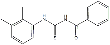 N-benzoyl-N'-(2,3-dimethylphenyl)thiourea Struktur