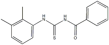 N-benzoyl-N'-(2,3-dimethylphenyl)thiourea,,结构式