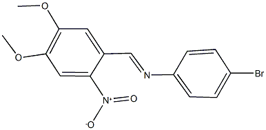 4-bromo-N-(4,5-dimethoxy-2-nitrobenzylidene)aniline|