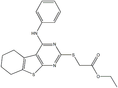 ethyl [(4-anilino-5,6,7,8-tetrahydro[1]benzothieno[2,3-d]pyrimidin-2-yl)sulfanyl]acetate