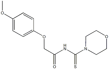 2-(4-methoxyphenoxy)-N-(4-morpholinylcarbothioyl)acetamide