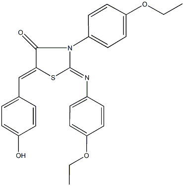 3-(4-ethoxyphenyl)-2-[(4-ethoxyphenyl)imino]-5-(4-hydroxybenzylidene)-1,3-thiazolidin-4-one