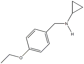 N-cyclopropyl-N-(4-ethoxybenzyl)amine,,结构式