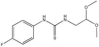 N-(2,2-dimethoxyethyl)-N'-(4-fluorophenyl)thiourea Structure