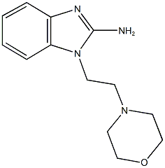 1-[2-(4-morpholinyl)ethyl]-1H-benzimidazol-2-amine,,结构式