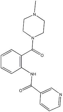  N-{2-[(4-methyl-1-piperazinyl)carbonyl]phenyl}nicotinamide