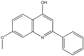 7-methoxy-2-phenyl-4-quinolinol Structure