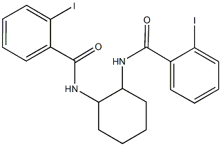 2-iodo-N-{2-[(2-iodobenzoyl)amino]cyclohexyl}benzamide Struktur