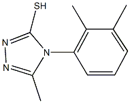 4-(2,3-dimethylphenyl)-5-methyl-4H-1,2,4-triazol-3-yl hydrosulfide,,结构式