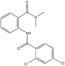 2,4-dichloro-N-{2-[(dimethylamino)carbonyl]phenyl}benzamide,,结构式