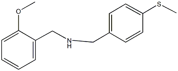 (2-methoxyphenyl)-N-[4-(methylsulfanyl)benzyl]methanamine 化学構造式