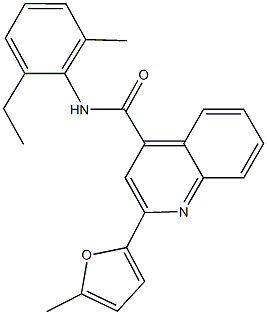 N-(2-ethyl-6-methylphenyl)-2-(5-methyl-2-furyl)-4-quinolinecarboxamide|