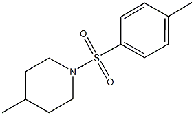 4-methyl-1-[(4-methylphenyl)sulfonyl]piperidine,,结构式