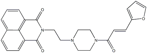 2-(2-{4-[3-(2-furyl)acryloyl]-1-piperazinyl}ethyl)-1H-benzo[de]isoquinoline-1,3(2H)-dione