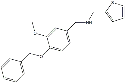 N-[4-(benzyloxy)-3-methoxybenzyl]-N-(2-thienylmethyl)amine Struktur