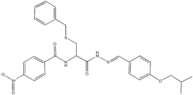 N-{1-[(benzylsulfanyl)methyl]-2-[2-(4-isobutoxybenzylidene)hydrazino]-2-oxoethyl}-4-nitrobenzamide