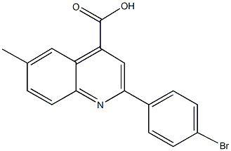 2-(4-bromophenyl)-6-methyl-4-quinolinecarboxylic acid
