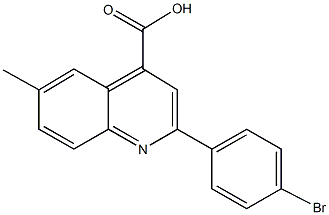  2-(4-bromophenyl)-6-methyl-4-quinolinecarboxylic acid