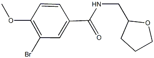 3-bromo-4-methoxy-N-(tetrahydrofuran-2-ylmethyl)benzamide,,结构式