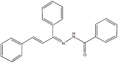 N'-(1,3-diphenyl-2-propenylidene)benzohydrazide Struktur