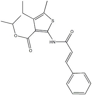 isopropyl 2-(cinnamoylamino)-4-ethyl-5-methyl-3-thiophenecarboxylate