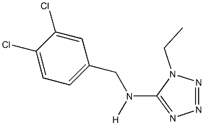 N-(3,4-dichlorobenzyl)-N-(1-ethyl-1H-tetraazol-5-yl)amine Structure