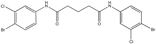 N~1~,N~5~-bis(4-bromo-3-chlorophenyl)pentanediamide