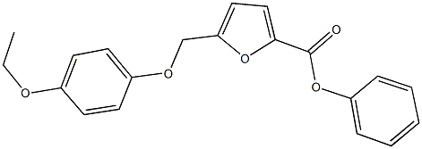 phenyl 5-[(4-ethoxyphenoxy)methyl]-2-furoate 化学構造式